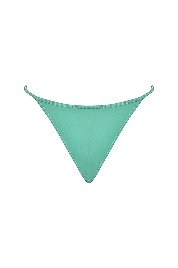 eukalyptusfarbener string-bikini-slip
