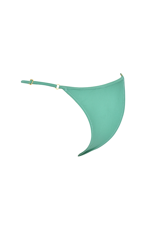 eukalyptusfarbener string-bikini-slip