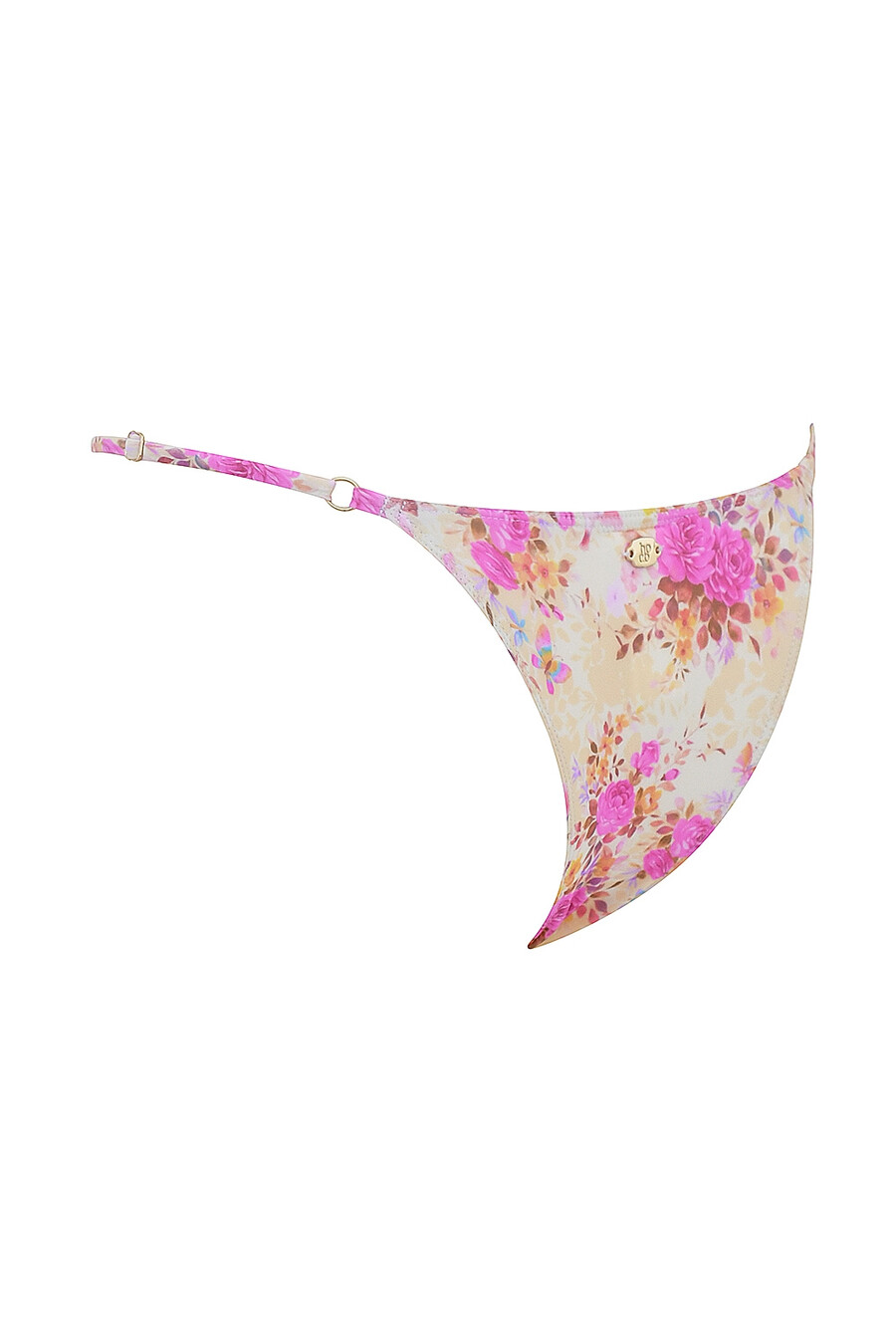 bikinihose mit blumenmuster und rüschensaum