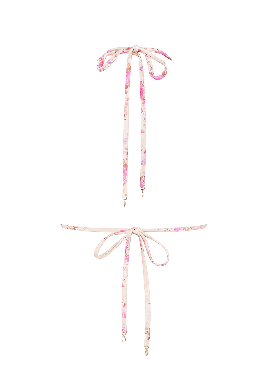 bikini-oberteil mit blumenmuster