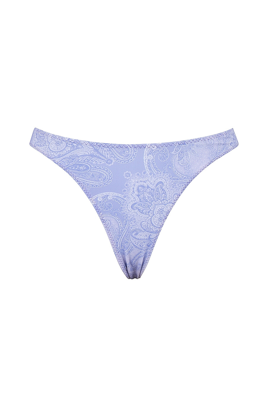 lavendelfarbenes bikinihöschen mit paisley-muster und hohem beinausschnitt