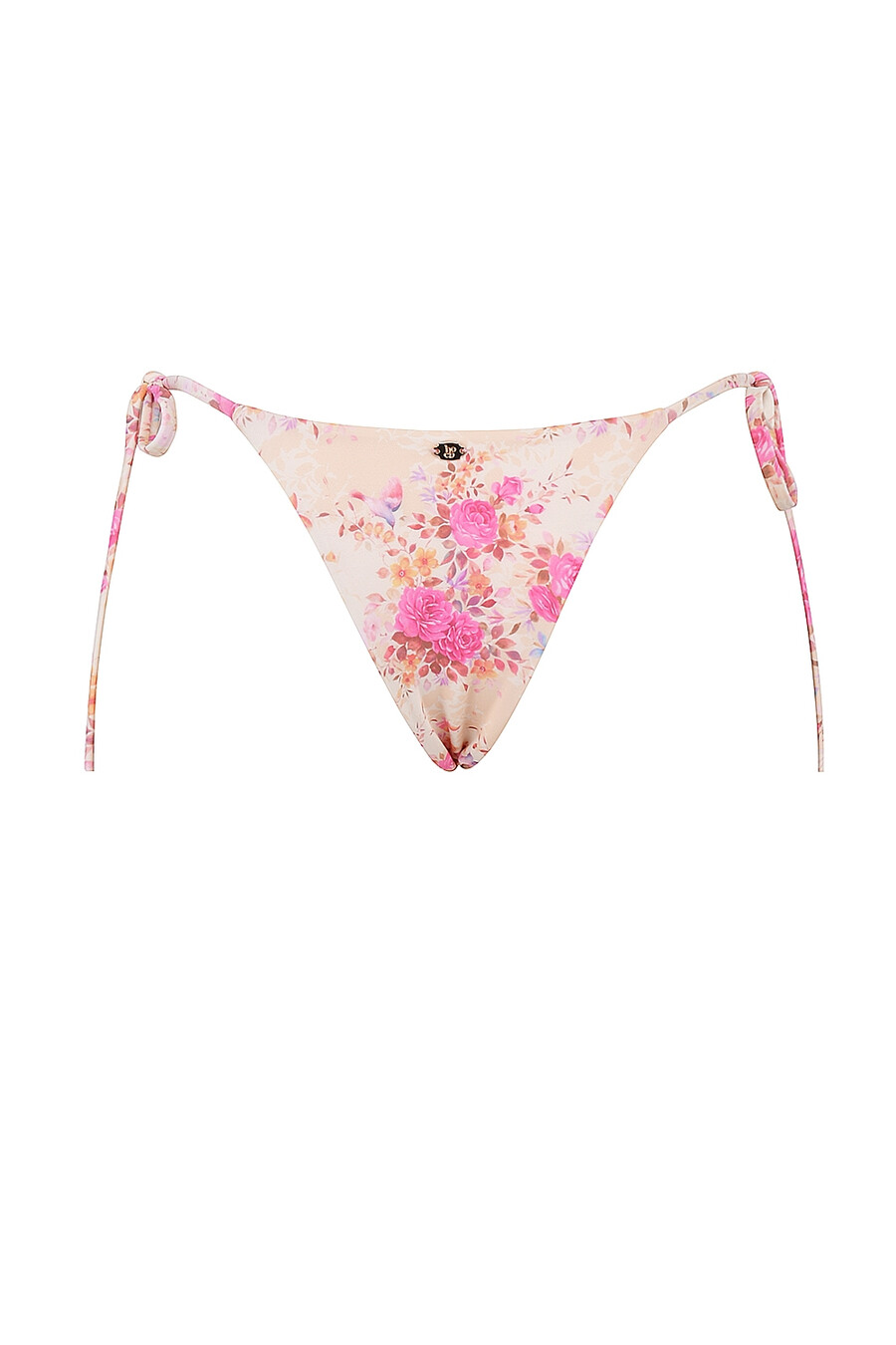 bikinihose mit blumenmuster und seitlichen bindebändern