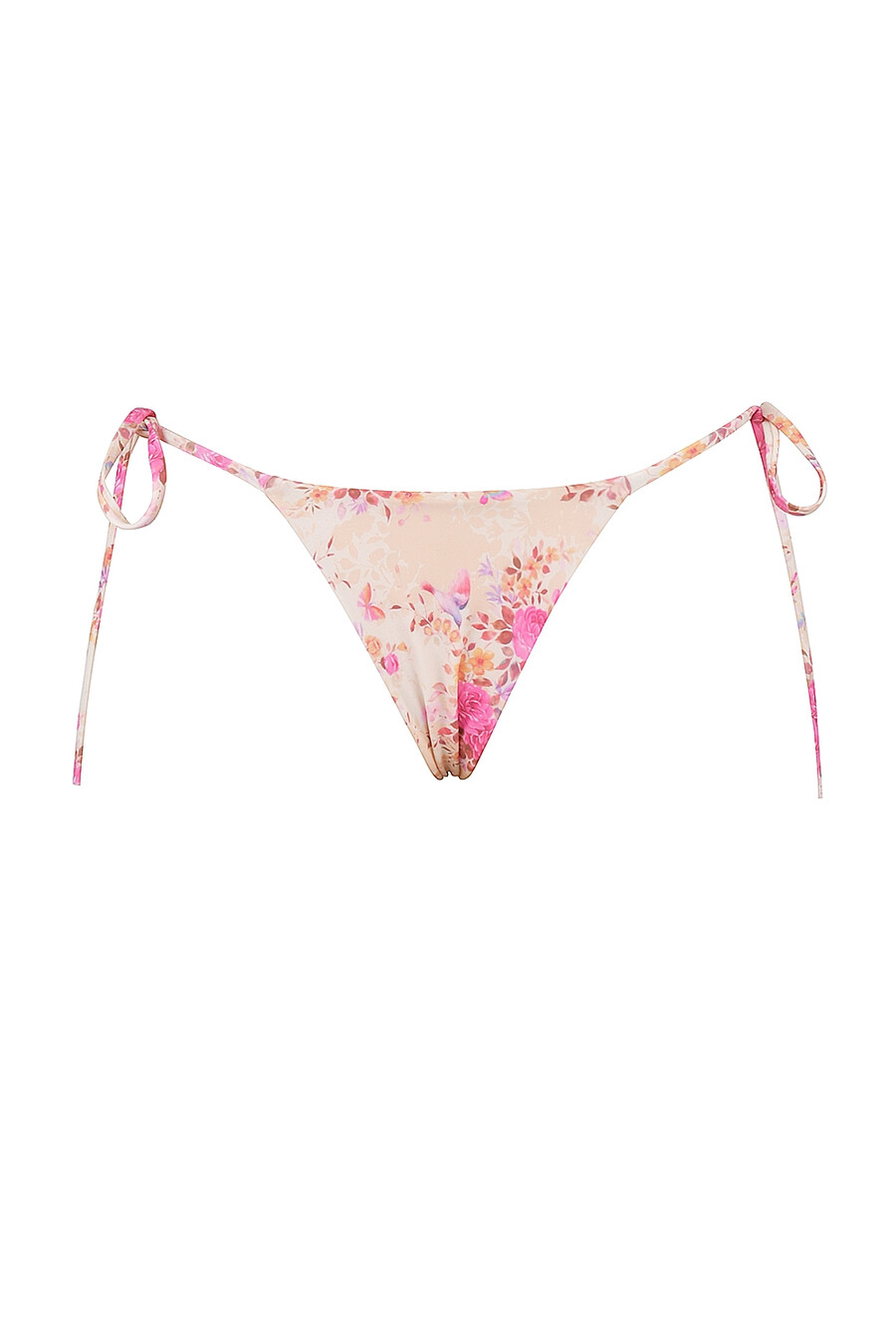 bikinihose mit blumenmuster und seitlichen bindebändern