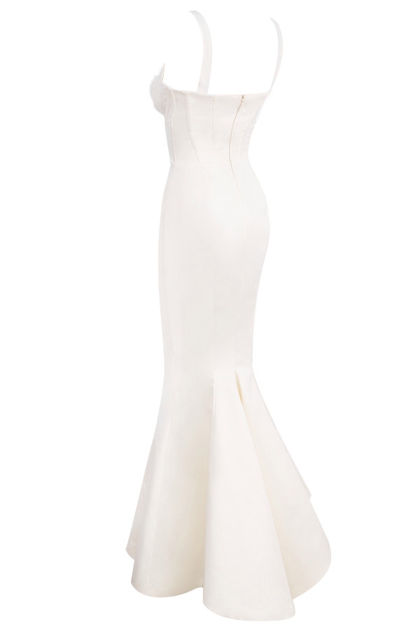 elfenbeinfarbenes balconette-brautkleid mit korsett – limitierte auflage