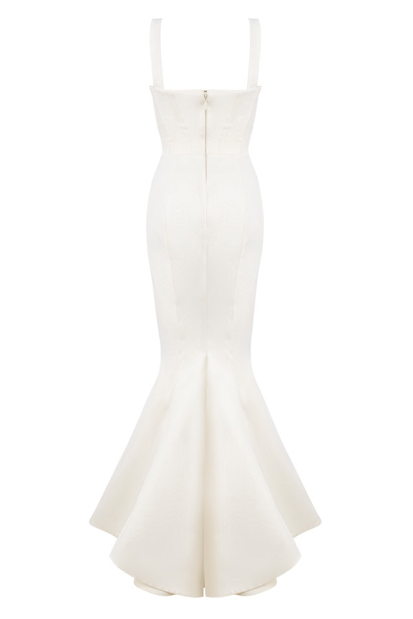 elfenbeinfarbenes balconette-brautkleid mit korsett – limitierte auflage