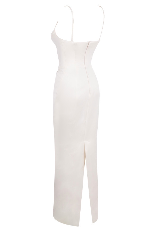 elfenbeinfarbenes drapiertes brautkleid – limitierte auflage