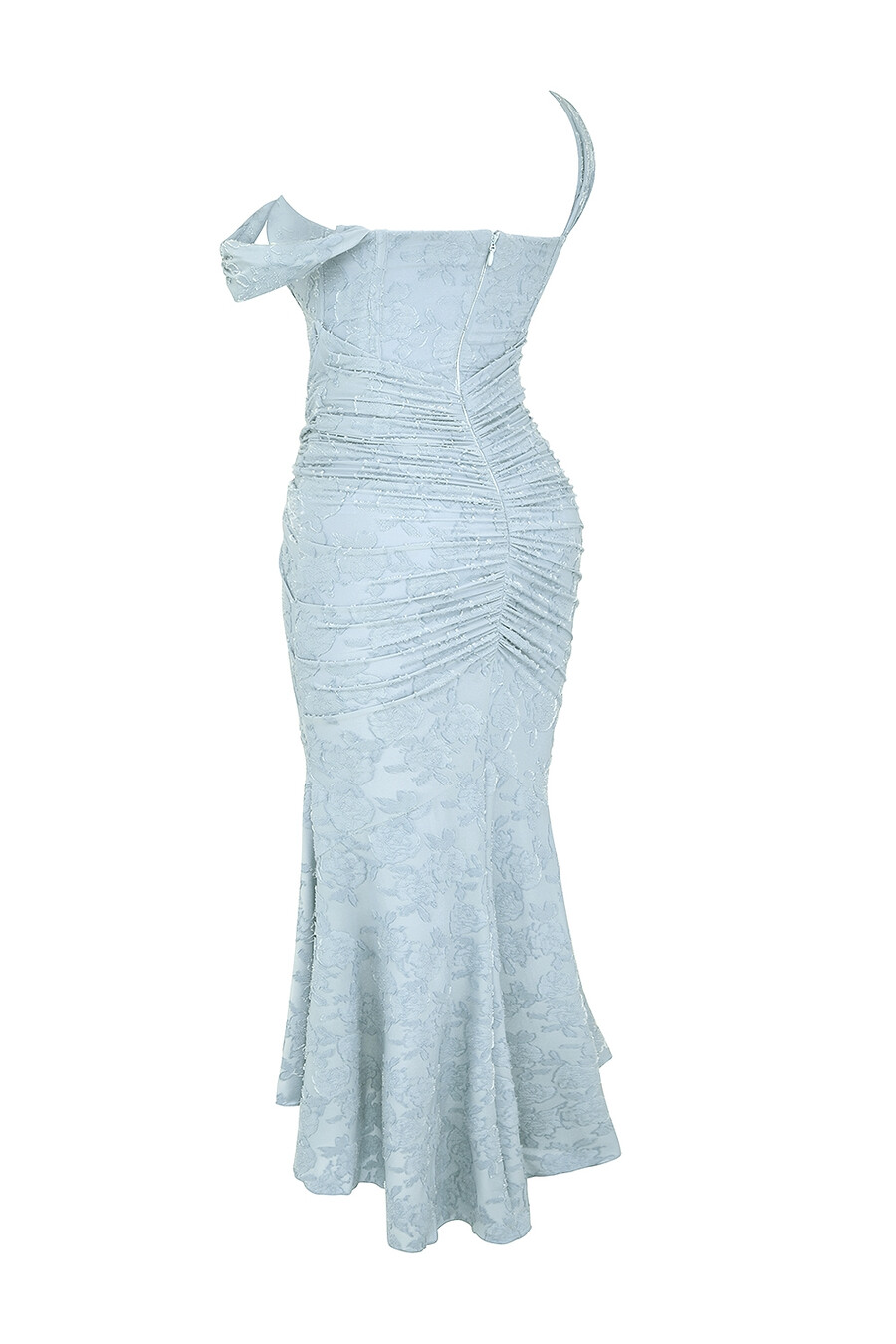 maxikleid mit glockenblumenmuster