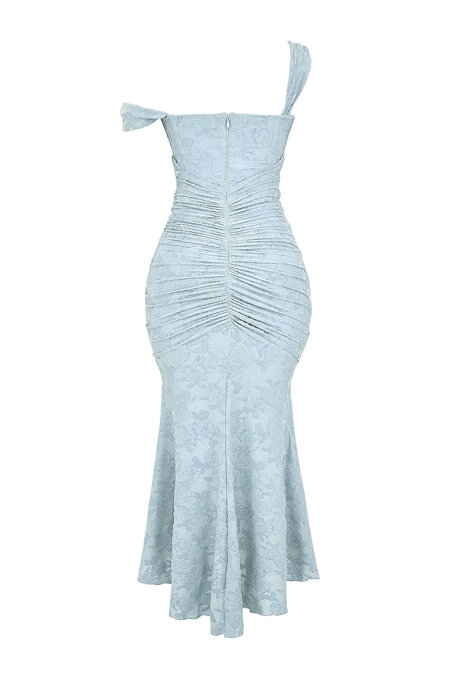maxikleid mit glockenblumenmuster