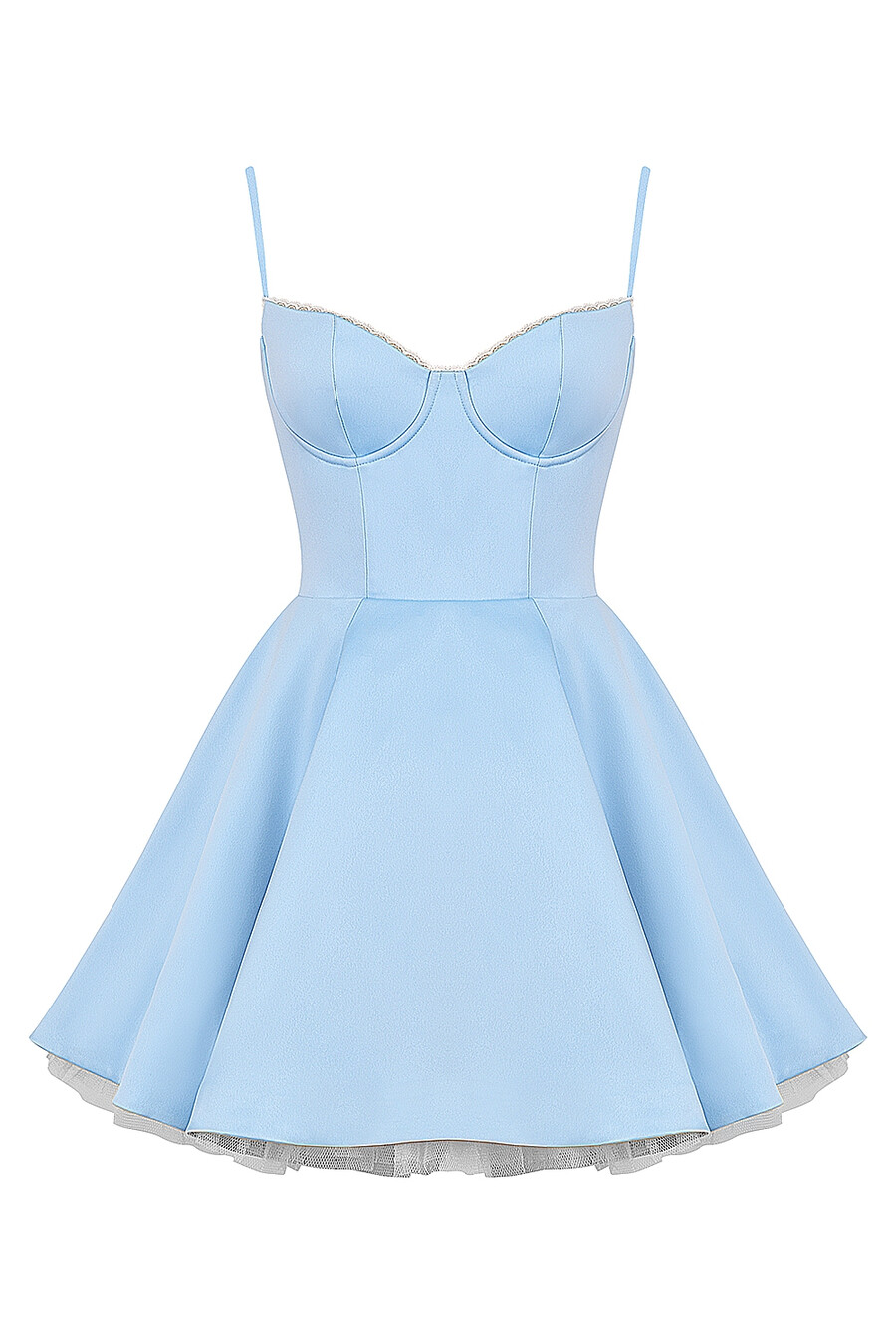 cinderella blaues tüll-minikleid