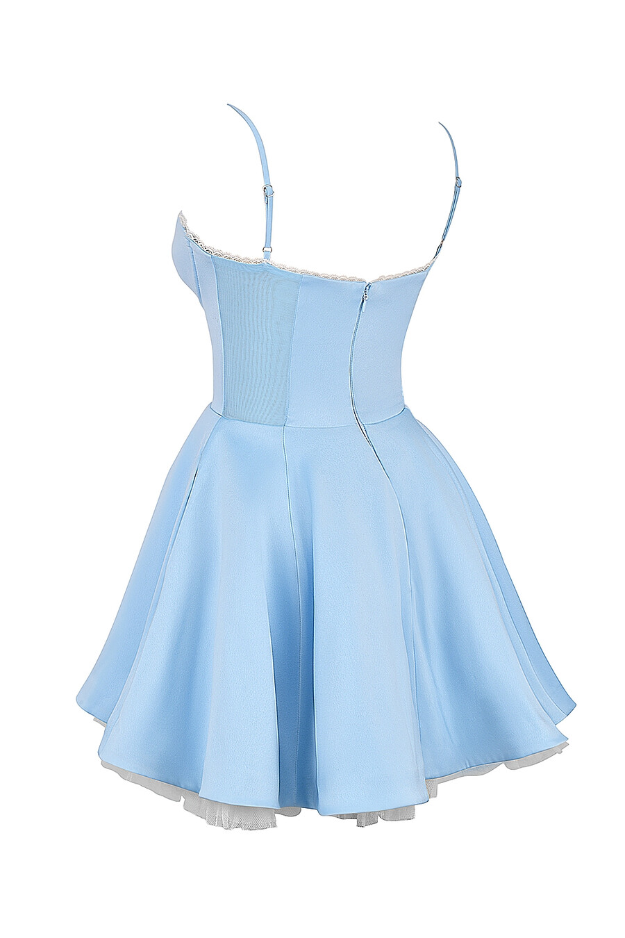 cinderella blaues tüll-minikleid