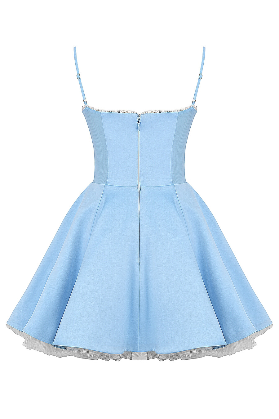 cinderella blaues tüll-minikleid