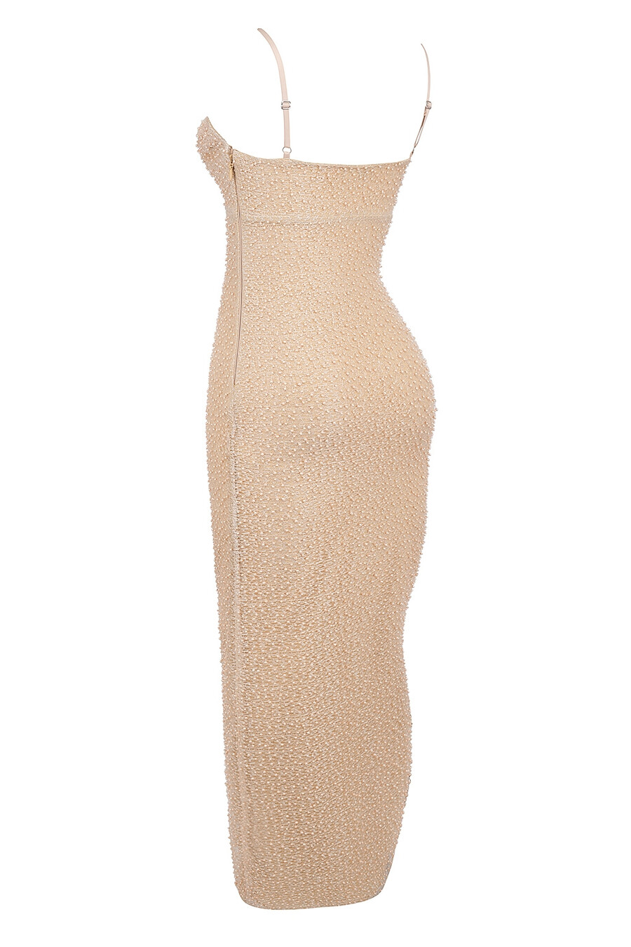 maxikleid mit seapear-verzierung