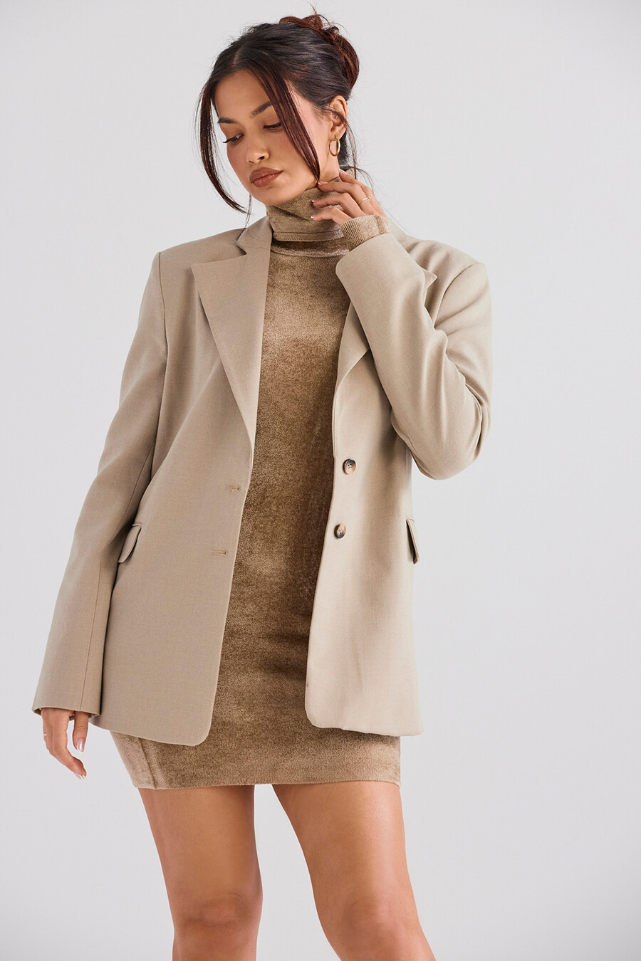 oversize-blazer in nerz
