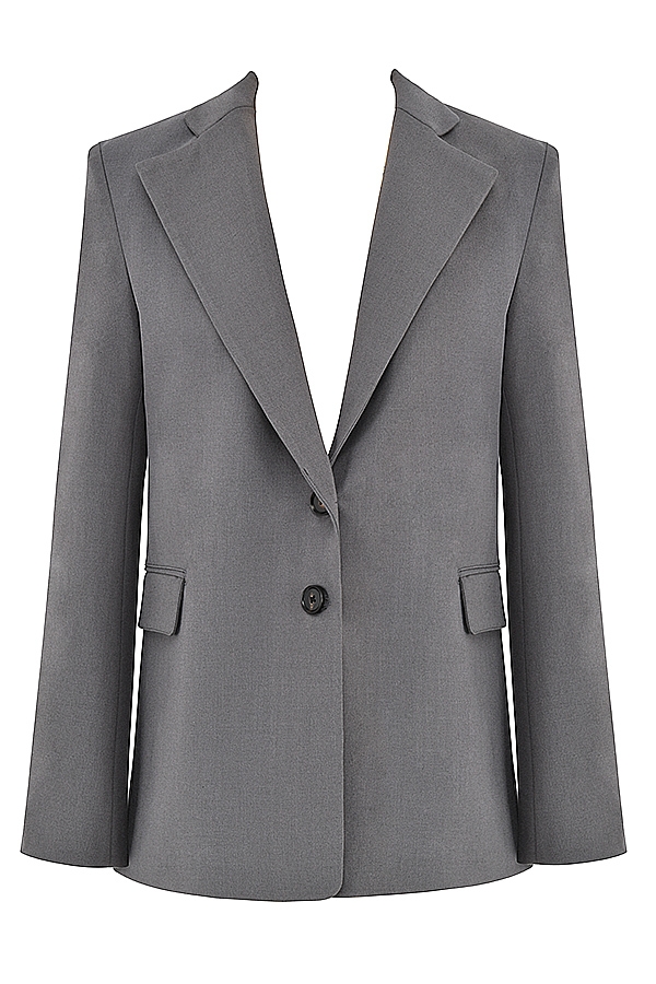 dunkelgrauer oversize-blazer