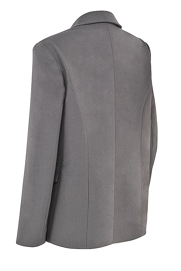 dunkelgrauer oversize-blazer