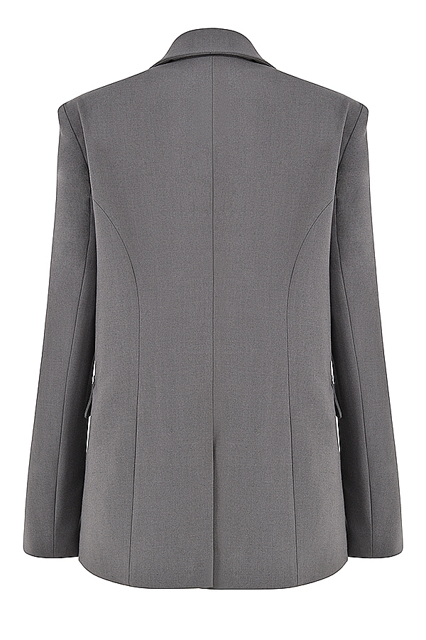 dunkelgrauer oversize-blazer