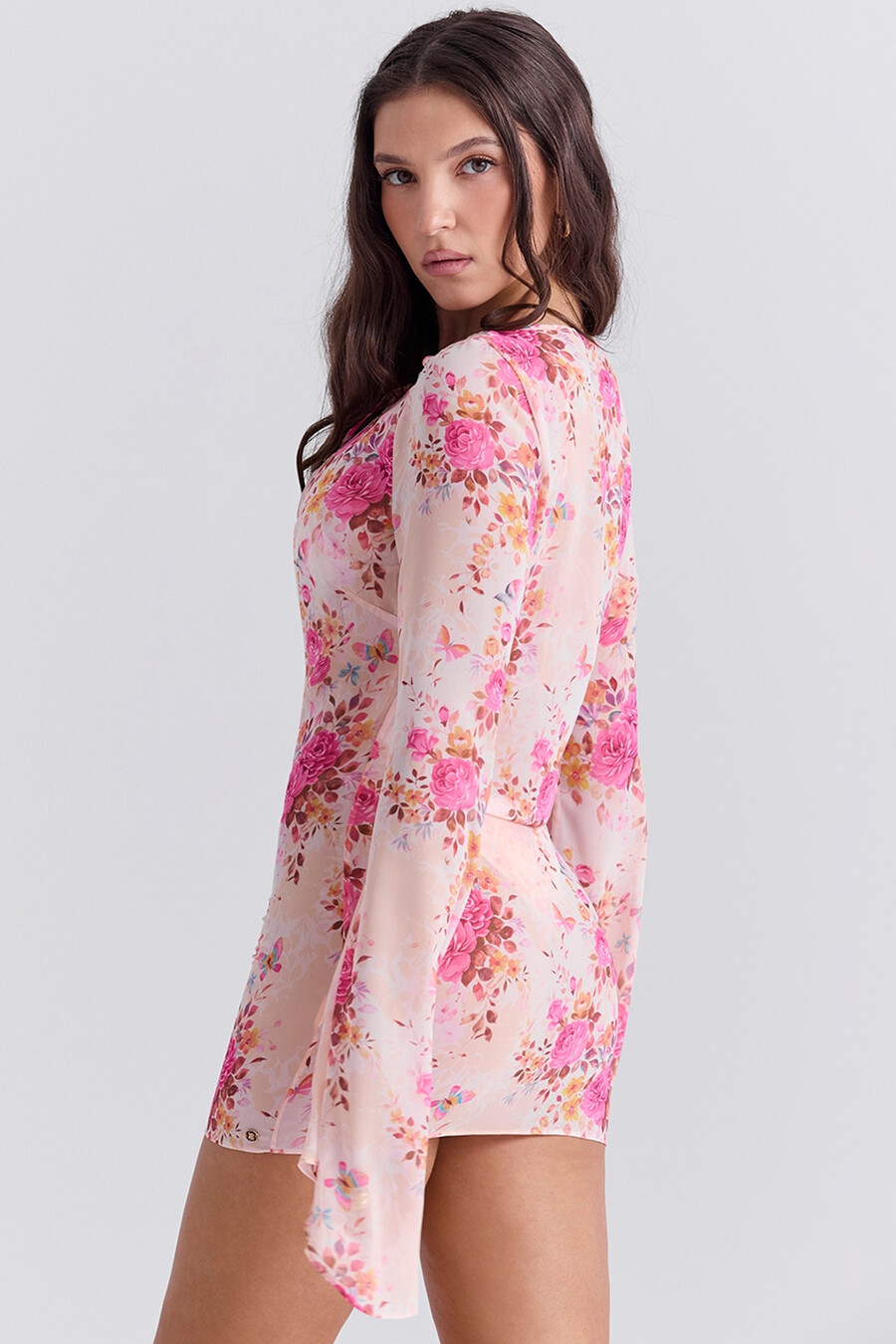 strandkleid mit blumenmuster