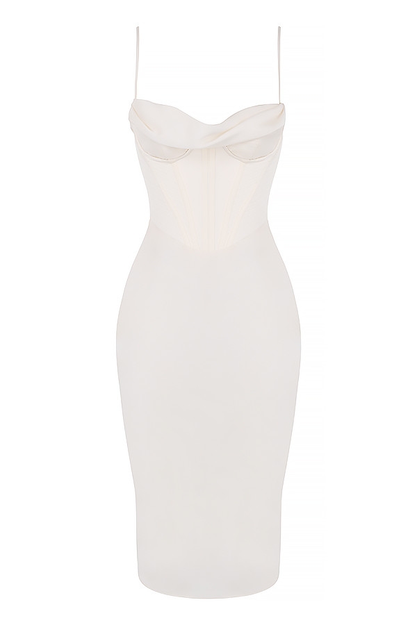 elfenbeinfarbenes korsett-unterkleid