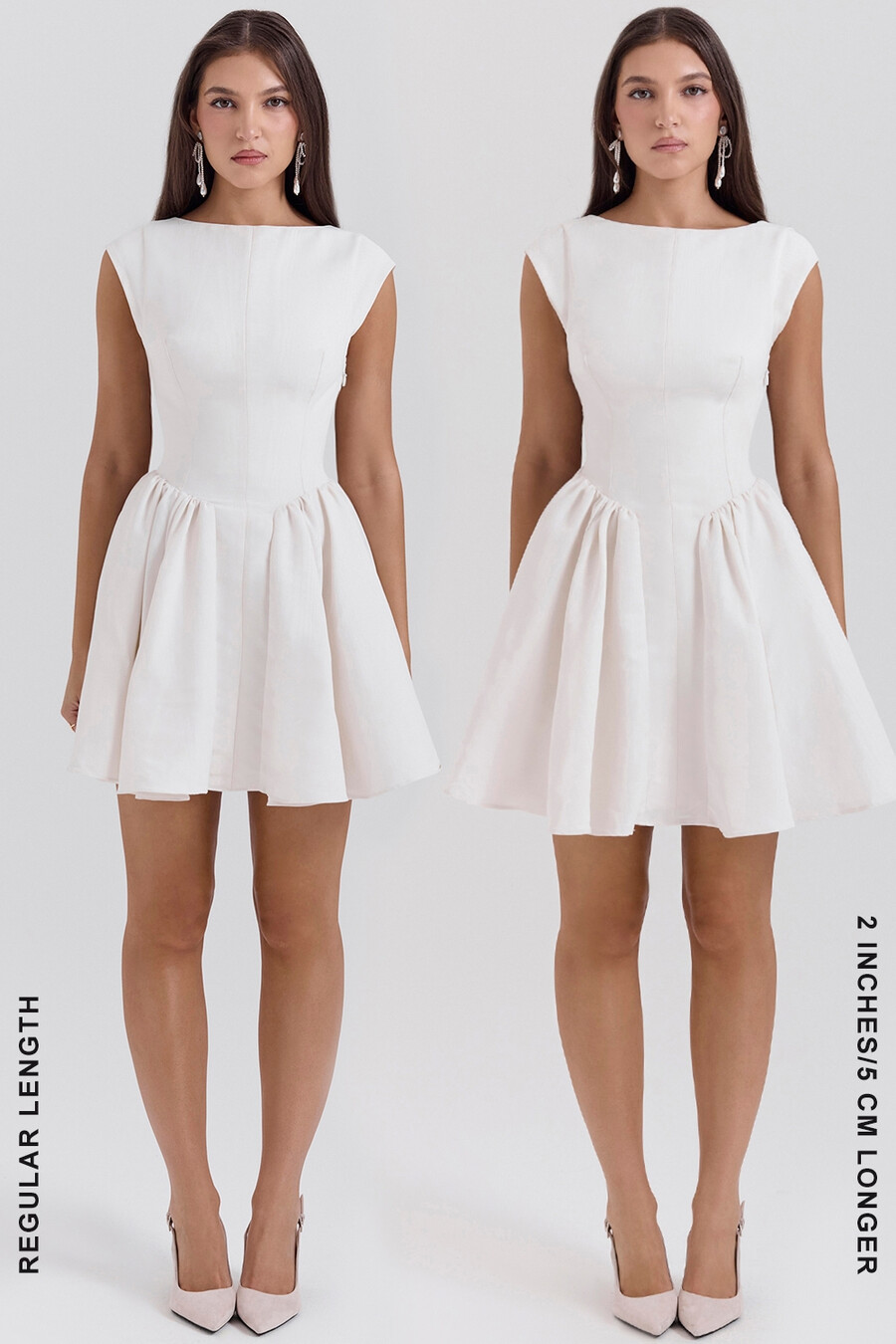 weißes minikleid mit offenem rücken