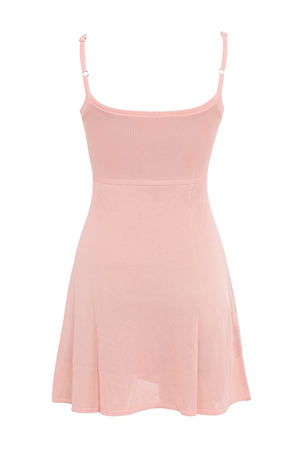 primrose transparentes strickminikleid