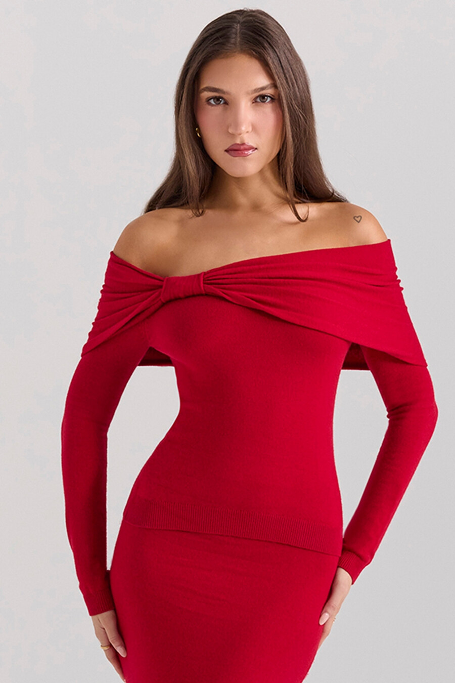 holly red kaschmir-mischpullover