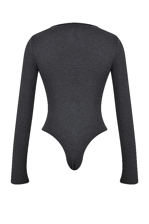 anthrazitfarbener loungewear-body