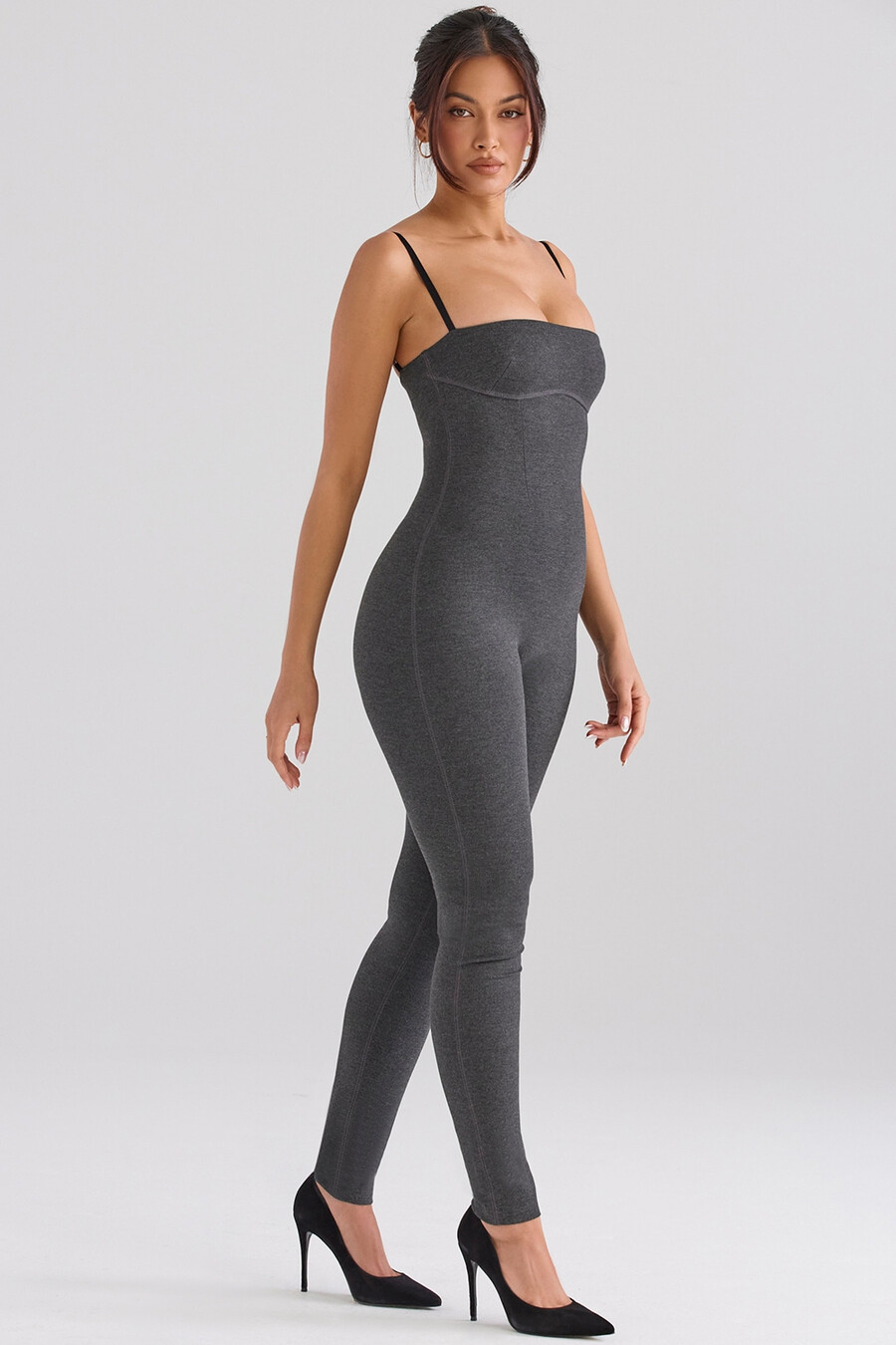 anthrazitfarbener loungewear-jumpsuit