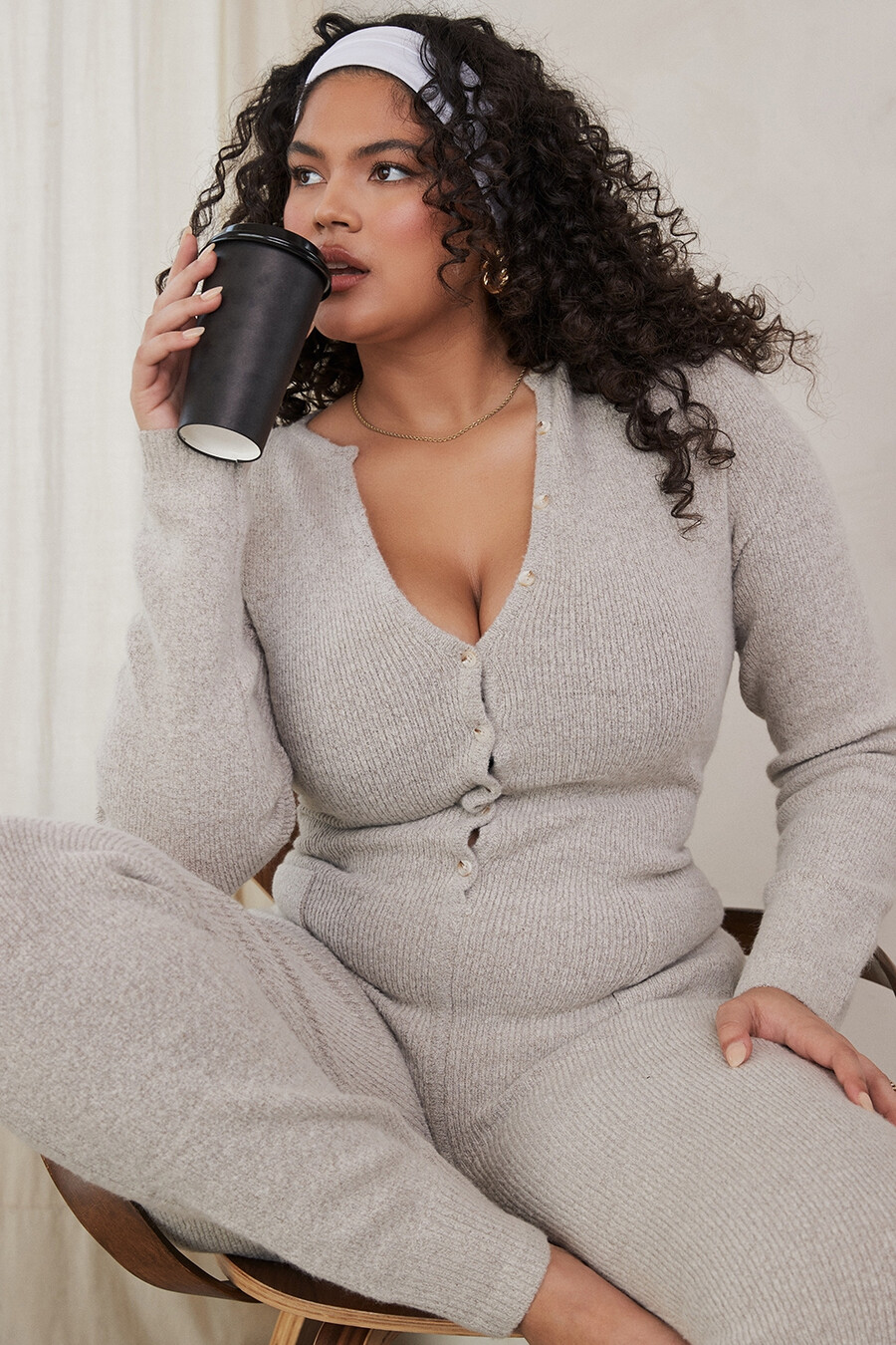 opal marl loungewear jumpsuit