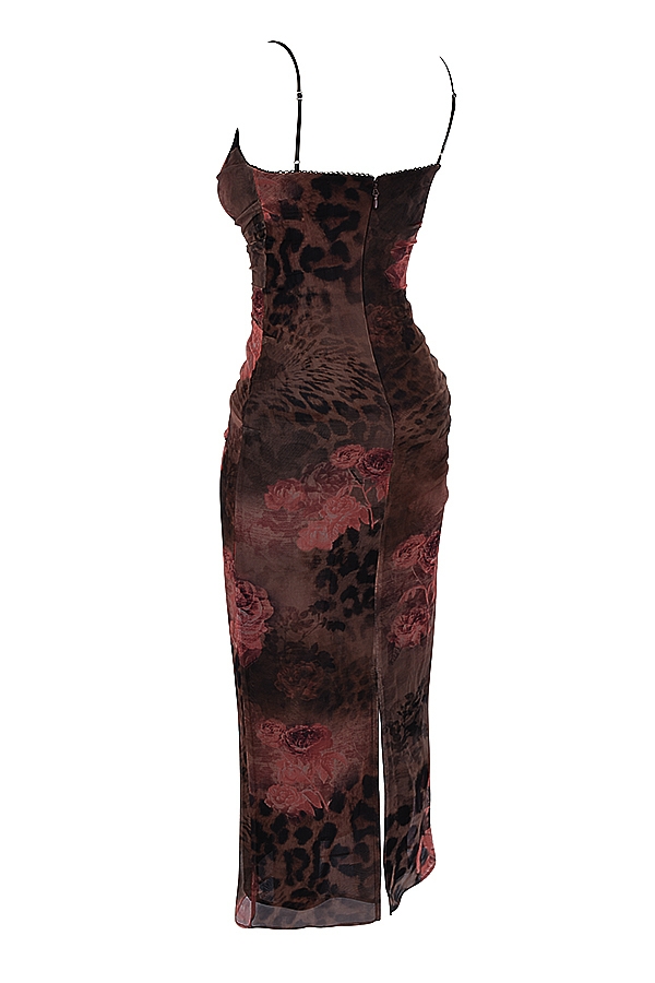 bedrucktes maxikleid