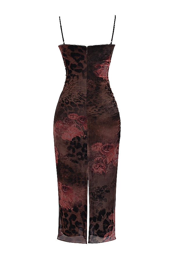 bedrucktes maxikleid