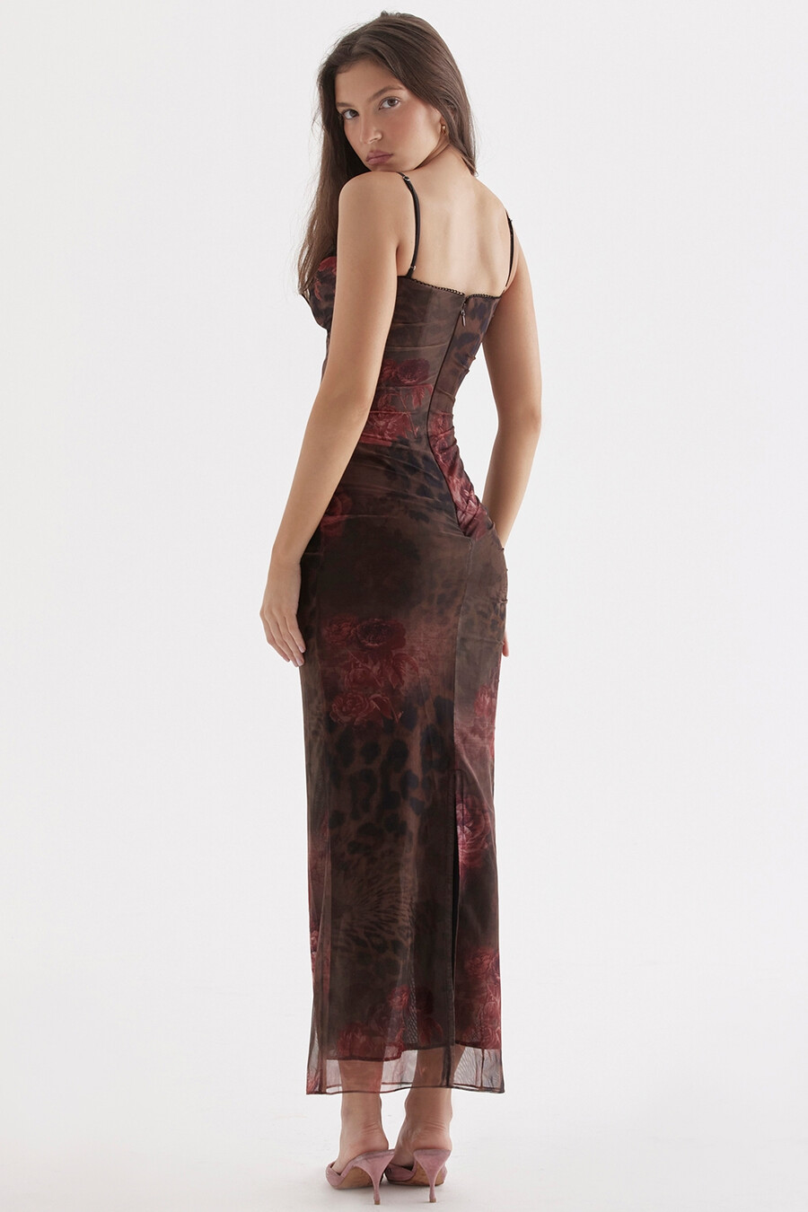 bedrucktes maxikleid