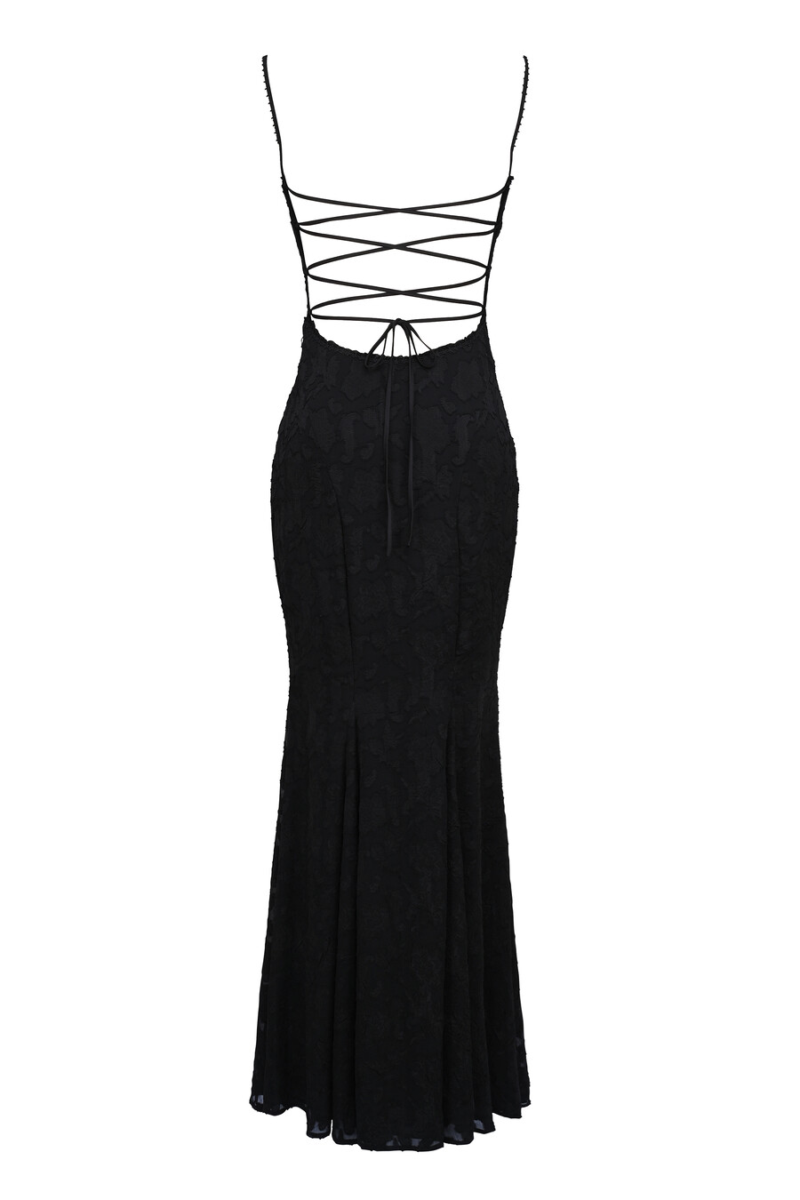 schwarzes maxikleid aus spitze