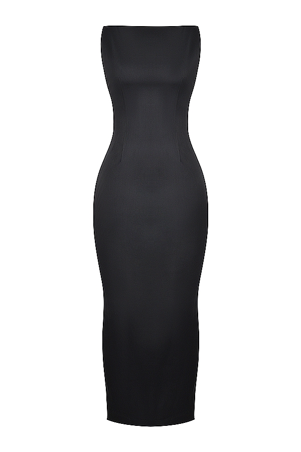 schwarzes maxikleid