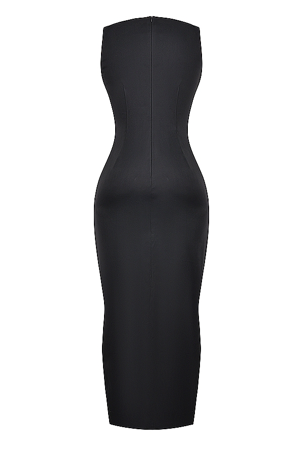 schwarzes maxikleid