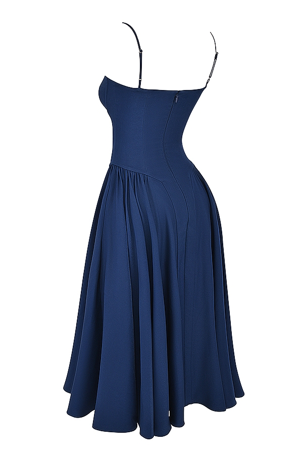 französisches marine-korsett-sommerkleid