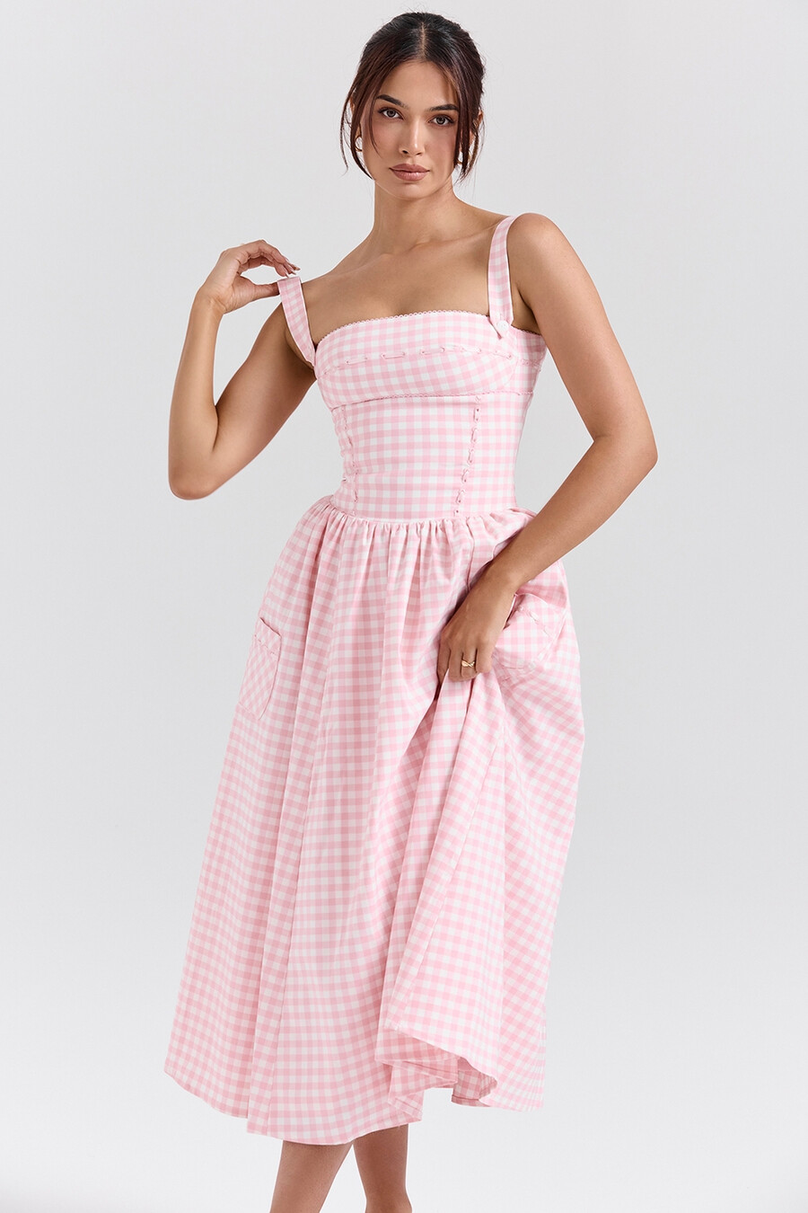 erdbeer-shortcake-gingham-midikleid