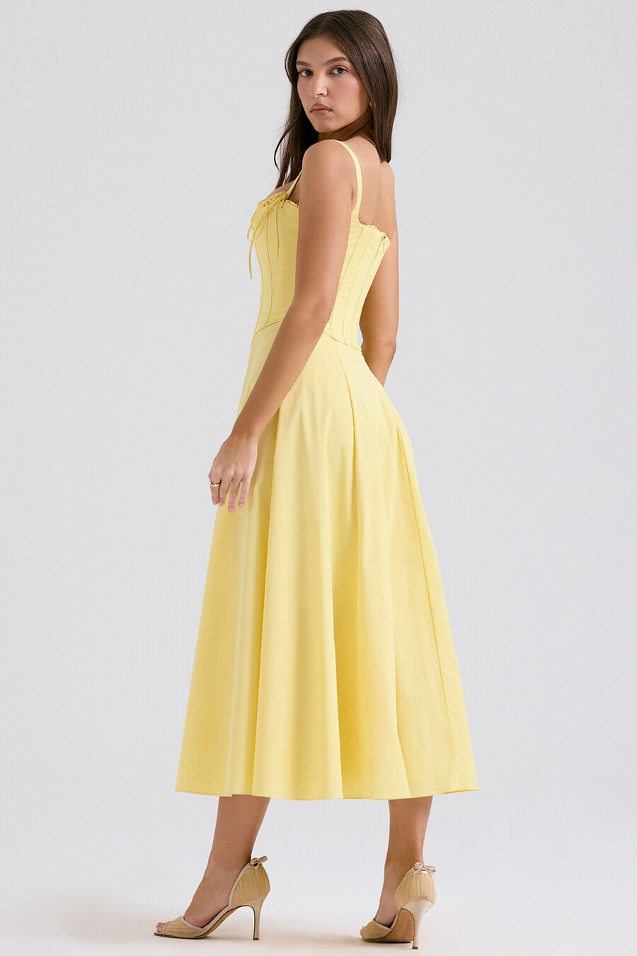 sommerkleid aus baumwolle in midi-länge „sunshine