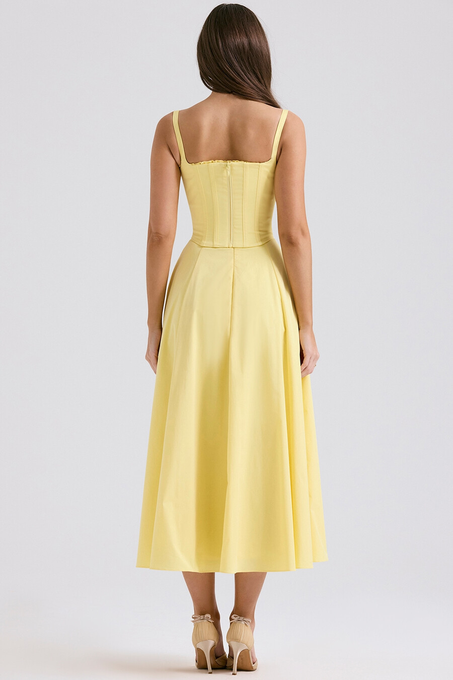 sommerkleid aus baumwolle in midi-länge „sunshine