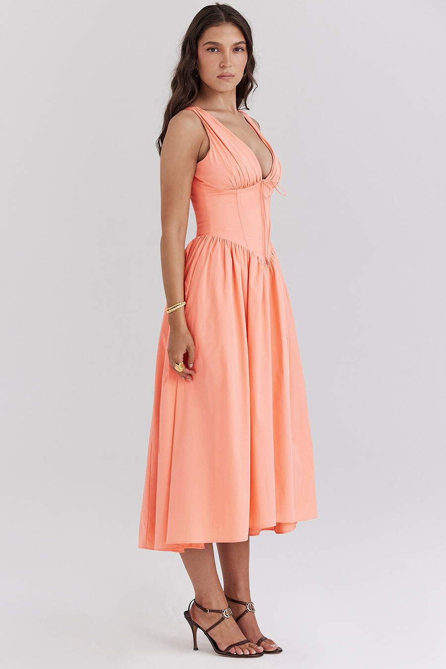 sorbet baumwoll-korsett-sommerkleid
