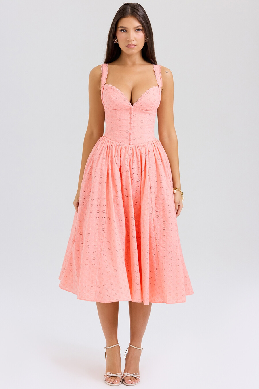 pfirsich-broderie-anglais-midi-sommerkleid