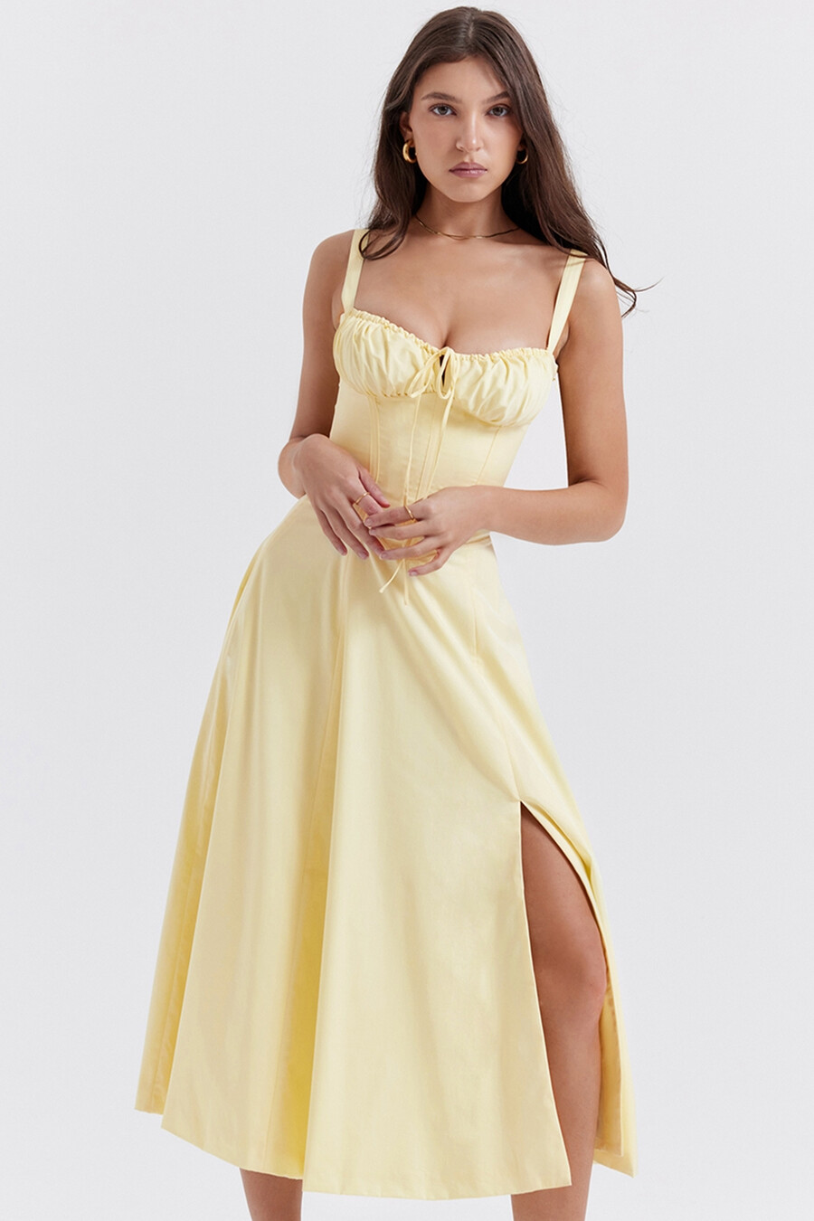 butterblumen-bustier-sommerkleid