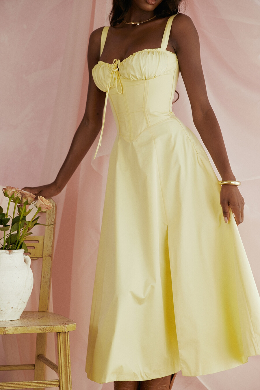 butterblumen-bustier-sommerkleid
