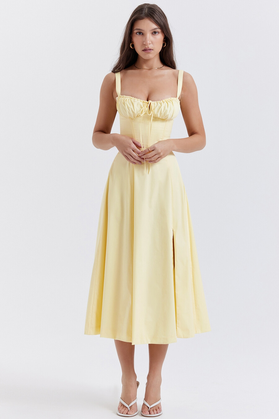 butterblumen-bustier-sommerkleid