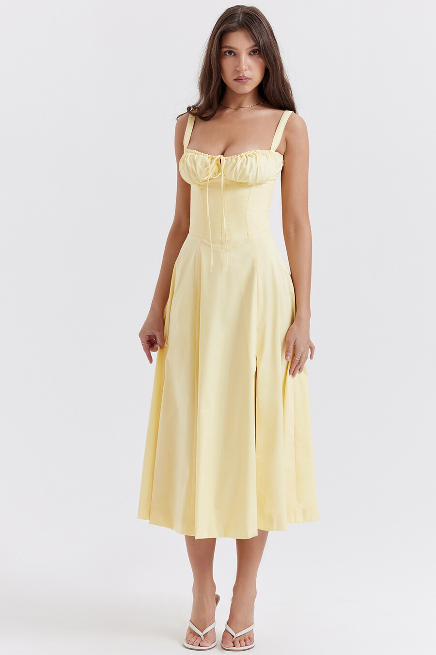 butterblumen-bustier-sommerkleid