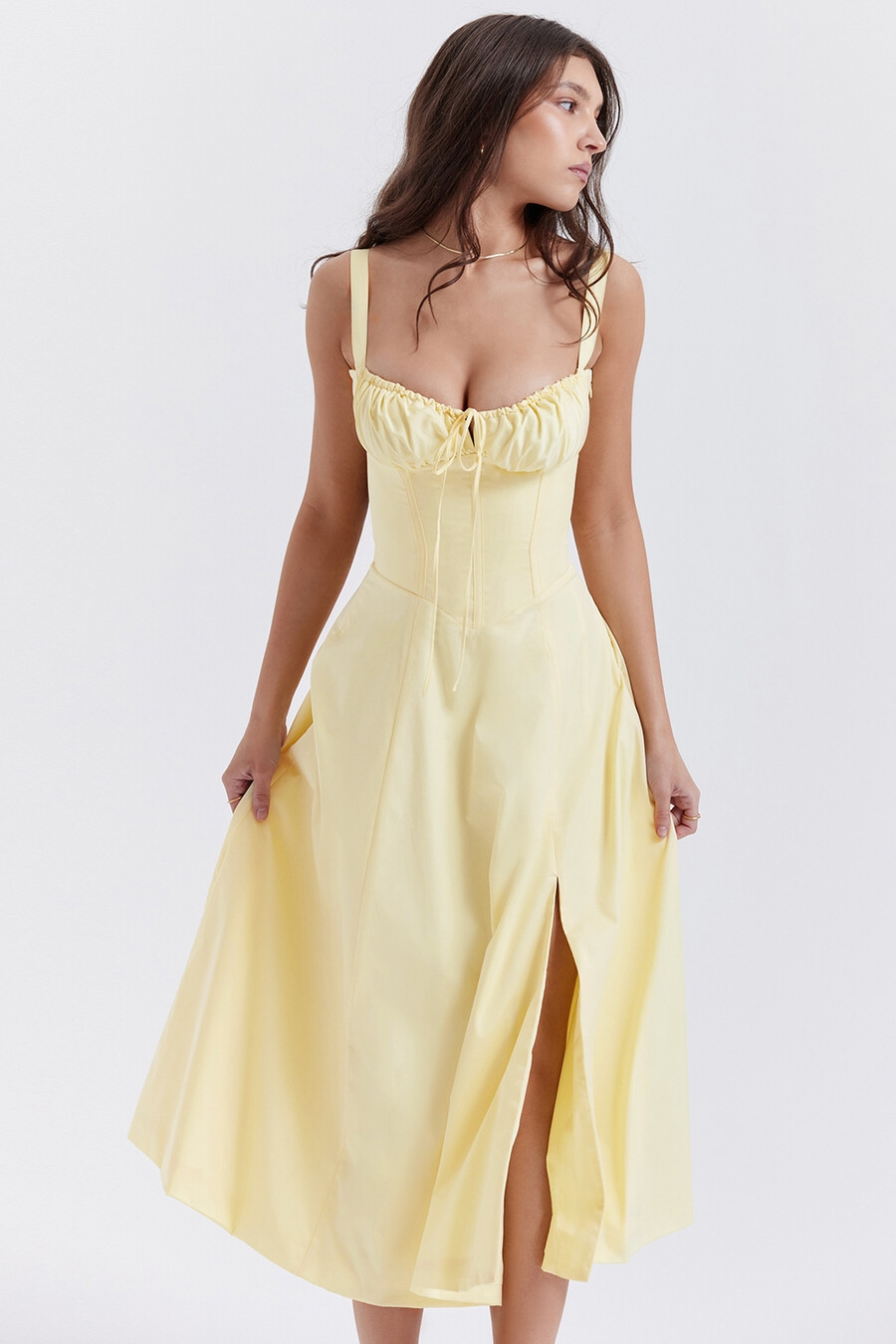 butterblumen-bustier-sommerkleid