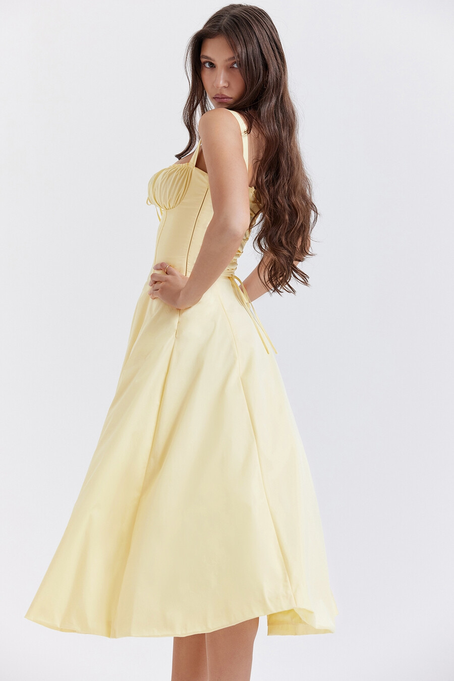 butterblumen-bustier-sommerkleid