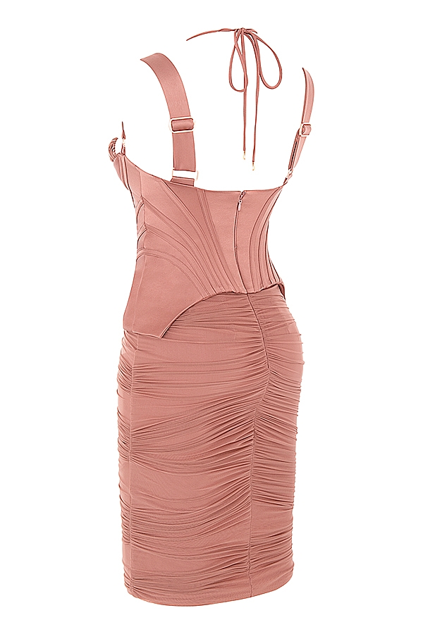 antikrosa korsett-midikleid