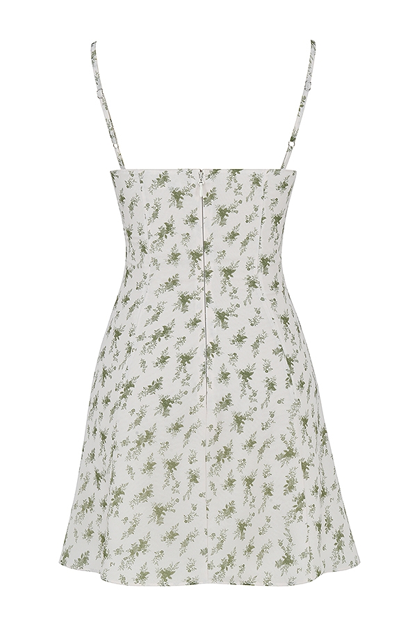 minikleid mit gartenmuster