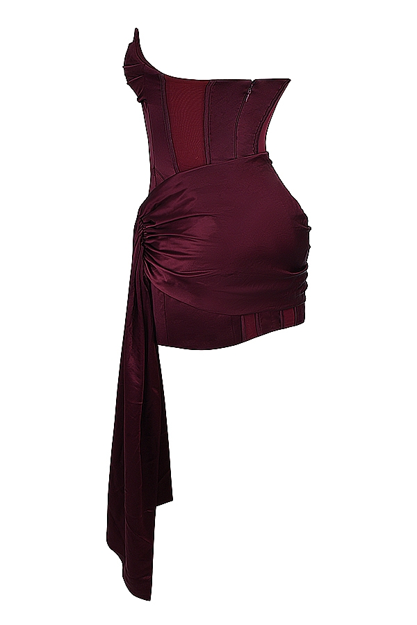 mulberry trägerloses korsettkleid