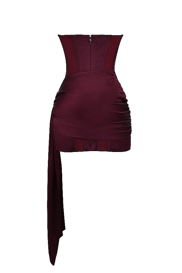 mulberry trägerloses korsettkleid